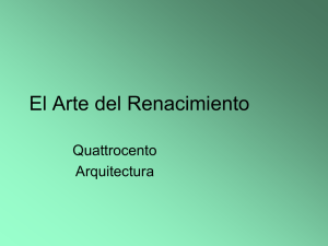 10.1 Renacimiento. Arquitectura Quattrocento