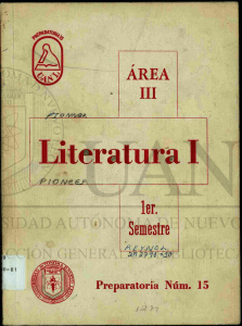 Literatura - Universidad Autónoma de Nuevo León