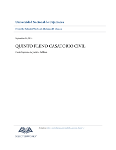 QUINTO PLENO CASATORIO CIVIL - SelectedWorks