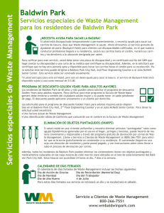 Baldwin Park Servicios especiales de W aste M anagement