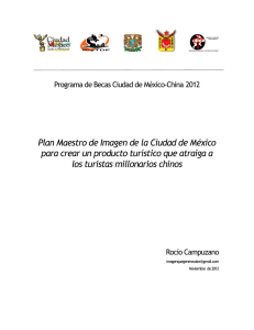 Plan Maestro de Imagen de la Ciudad de México para crear un