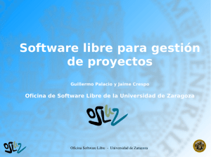 Software libre para gestión de proyectos