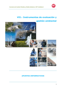 Instrumentos de evaluación y gestión ambiental