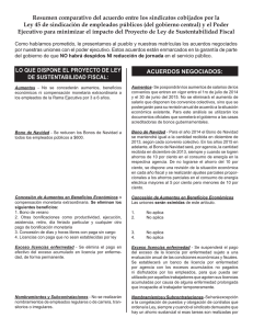 Acuerdos entre Uniones Ley 45 y Gobierno, junio 2014