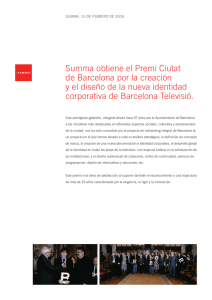 Summa obtiene el Premi Ciutat de Barcelona por la creación y el