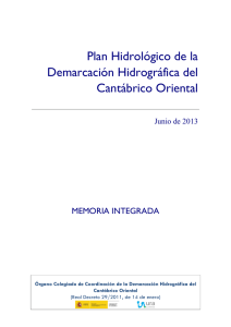 Plan Hidrológico de la Demarcación Hidrográfica del Cantábrico
