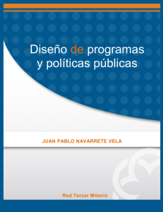 Diseño de programas y políticas públicas