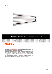 LMT-MINI rejillas lineales de marco reducido a 12