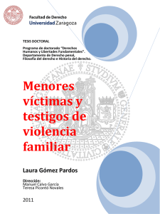 Menores víctimas y testigos de violencia familiar