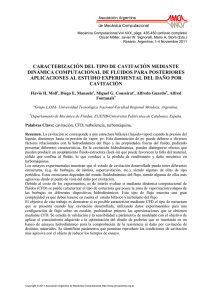 Caracterización del tipo de cavitación mediante CFD