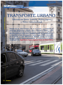 transporte urbano - Colegio de Ingenieros Técnicos de Obras Públicas