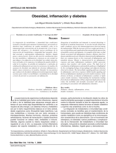 Obesidad, inflamación y diabetes