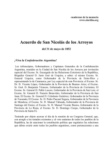 Acuerdo de San Nicolás de los Arroyos