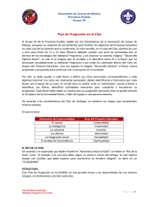 Plan de Progresión en el Clan - Grupo Scout, Puebla 24 Águilas