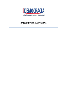 barómetro electoral - Hagamos Democracia Nicaragua