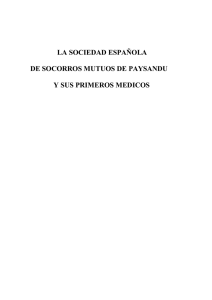 la sociedad española de socorros mutuos de paysandu y sus