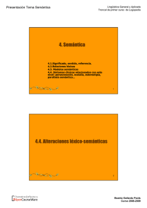 4. Semántica 4.4. Alteraciones léxico-semánticas - OCW-UV