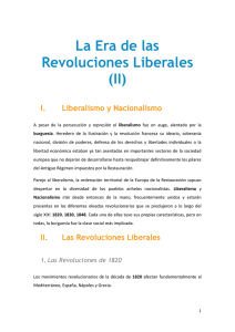 La Era de las Revoluciones Liberales (II)