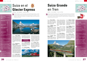 Suiza en el Glacier Express Suiza Gra en Tren