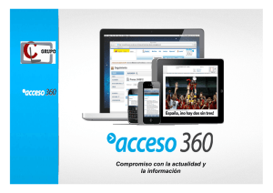 Características Plataforma Acceso 360