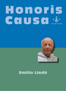 Emilio Lledó - Universitat de Lleida