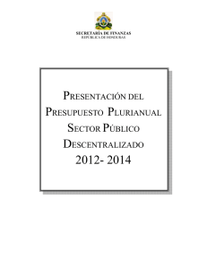 presentación del presupuesto plurianual sector público