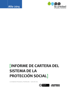 Informe de cartera del sistema de la protección social