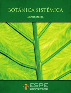 Botánica sistémica - Repositorio de la Universidad de Fuerzas