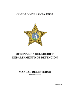 Inmate-Handbook-Spanish - Santa Rosa County Sheriff`s Office