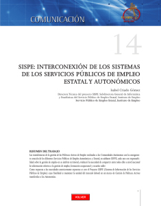 sispe: interconexión de los sistemas de los servicios públicos de