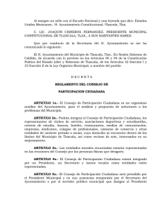 H. Ayuntamiento Constitucional.-Tla
