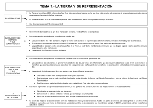 TEMA 1.- LA TIERRA Y SU REPRESENTACIÓN. PRESENCIAL