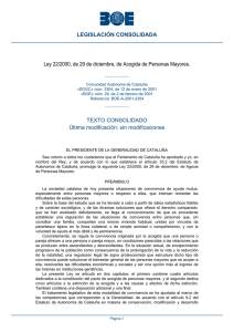 Ley 22/2000, de 29 de diciembre, de Acogida de Personas