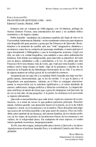 FRANCISCO DE QUEVEDO (1580 -1645) Editorial Castalia, Madrid