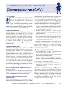 Citomegalovirus (CMV) - California Childcare Health Program