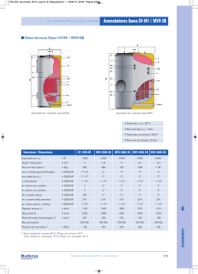 Acumuladores Gama CV-M1 / MVV-SB