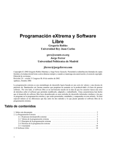 Programación eXtrema y Software Libre - TLDP-ES