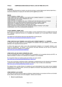 COMPROBACIONES BÁSICAS PARA EL USO DE FIRMA EN EL