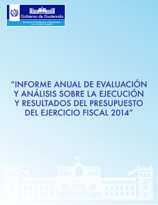 Informe Anual de Evaluación y Análisis sobre la Ejecución y