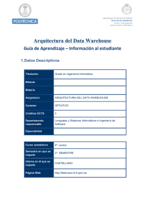 Arquitectura del Data Warehouse