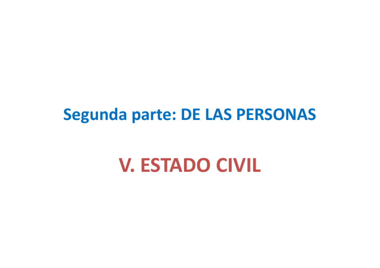 Estado civil Estado civil