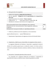 Reducción de Partituras