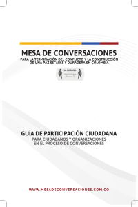 MESA DE CONVERSACIONES - La conversación más grande del