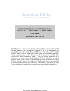 La derecha en Chile despues de Pinochet. El caso de la UDI. Carlos