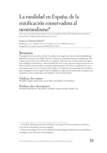 La ruralidad en España: de la mitificación conservadora al