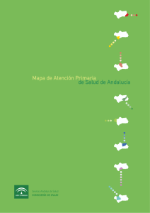 Mapa de Atención Primaria de salud de Andalucía