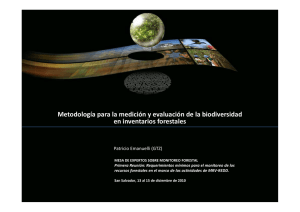 Metodología para la medición y evaluación de la biodiversidad en