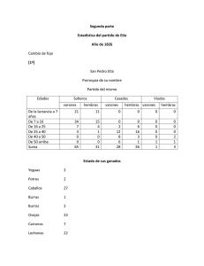 Segunda parte, Estadística del partido de Etla. Año de 1826