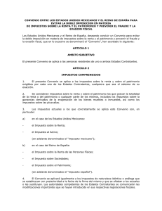 convenio entre los estados unidos mexicanos y el reino de españa