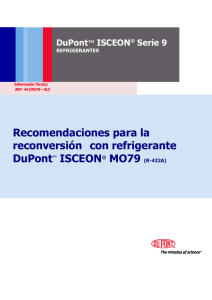 Recomendaciones para la reconversión con refrigerante